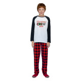 2024 Christmas Matching Family Pajamas Exclusive Design Printed Christmas Crew Red Pajamas Set