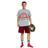 2023 Christmas Matching Family Pajamas Snowman Let It Snow Short Pajamas Set