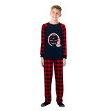 2024 Christmas Matching Family Pajamas Snowman Let It Snow Black Pajamas Set