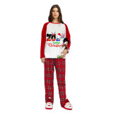 Christmas Matching Family Pajamas Cartoon Mouse 2024 Family Christmas White Pajamas Set