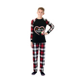 2024 Christmas Matching Family Pajamas Santa Heart Merry Xmas Pajamas Set