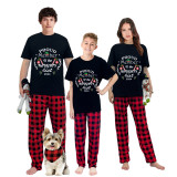 2024 ELF Proud Member OF Naughty List Christmas Matching Family Pajamas Black Pajamas Set