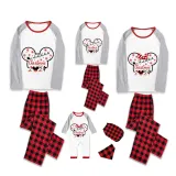 Christmas Matching Family Pajamas Cartoon Mouse Snowflake 2023 White Pajamas Set