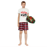 2023 Christmas Matching Family Pajamas Christmas Exclusive Design We are Family Polar Bear Short Pajamas Set