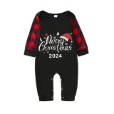 2024 Christmas Matching Pajamas Luminous Glowing Merry Christmas Hat Christmas Pajamas Set