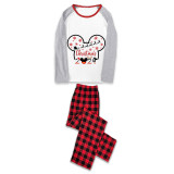 Christmas Matching Family Pajamas Cartoon Mouse Snowflake 2023 White Pajamas Set