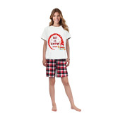 2023 Christmas Matching Family Pajamas Snowman Let It Snow Short Pajamas Set