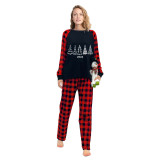 2024 Christmas Matching Family Pajamas Exclusive Christmas Tree Black Pajamas Set