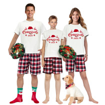 2024 Christmas Matching Family Pajamas Exclusive Design Christmas Couple Reindeer Short Pajamas Set