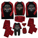 2024 ELF Proud Member OF Naughty List Christmas Matching Family Pajamas Black Pajamas Set
