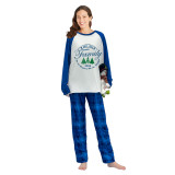 2024 Christmas Matching Family Pajamas Exclusive We Are Family Wreath Xmas Tree Blue Plaids Pajamas Set