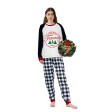 2024 Christmas Matching Family Pajamas Exclusive We Are Family Wreath Xmas Tree White Pajamas Set