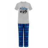 2024 Christmas Matching Family Pajamas Christmas Exclusive Design We are Family Polar Bear Blue Short Pajamas Set