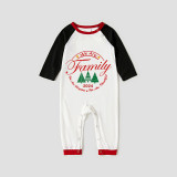 2024 Christmas Matching Family Pajamas Exclusive We Are Family Wreath Xmas Tree White Pajamas Set