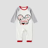 Christmas Matching Family Pajamas Cartoon Mouse Snowflake 2023 White Pajamas Set