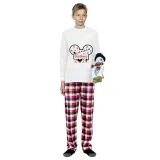 Christmas Matching Family Pajamas Cartoon Mouse Snowflake 2023 White Pajamas Set