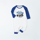 2024 Christmas Matching Family Pajamas Christmas We are Family Polar Bear Blue Plaids Pajamas Set