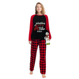 2024 Christmas Matching Family Pajamas Christmas With My Tribe Balck Plaids Pajamas Set