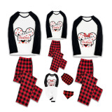 Christmas Matching Family Pajamas Cartoon Mouse Snowflake 2023 White Pajamas Set