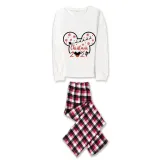 Christmas Matching Family Pajamas Cartoon Mouse Snowflake 2023 White Pajamas Set