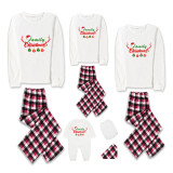 Christmas Matching Family Pajamas Antler Hat Family Christmas 2024 Ornaments Pajamas Set
