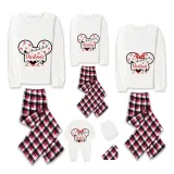 Christmas Matching Family Pajamas Cartoon Mouse Snowflake 2023 White Pajamas Set