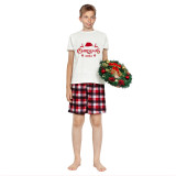 2024 Christmas Matching Family Pajamas Exclusive Design Christmas Couple Reindeer Short Pajamas Set