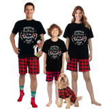 2024 ELF Proud Member OF Naughty List Christmas Matching Family Pajamas Black Pajamas Set