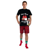 Christmas Matching Family Pajamas 2024 Our First Christmas Gnomes Black Pajamas Set