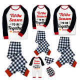 2024 Christmas Matching Family Pajamas Exclusive Design Merry Christmas Season Together White Plaids Pajamas Set
