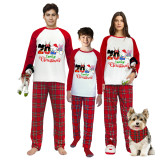 Christmas Matching Family Pajamas Cartoon Mouse 2024 Family Christmas White Pajamas Set