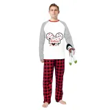 Christmas Matching Family Pajamas Cartoon Mouse Snowflake 2023 White Pajamas Set