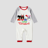 Christmas Matching Family Pajamas Cartoon Mouse 2024 Family Christmas White Pajamas Set