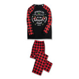 2024 ELF Proud Member OF Naughty List Christmas Matching Family Pajamas Black Pajamas Set