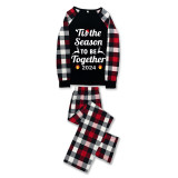 2024 Christmas Matching Family Pajamas Exclusive Design Merry Christmas Season Together Red Pajamas Set