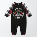 2024 Proud Member OF Naughty List Christmas Matching Family Pajamas Exclusive Design Pajamas Set
