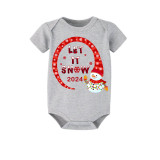2023 Christmas Matching Family Pajamas Snowman Let It Snow Short Pajamas Set