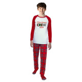2024 Christmas Matching Family Pajamas Exclusive Design Printed Christmas Crew Red Pajamas Set