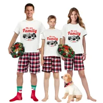 2023 Christmas Matching Family Pajamas Christmas Exclusive Design We are Family Polar Bear Short Pajamas Set