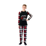 2024 Christmas Matching Family Pajamas Christmas With My Tribe Balck Plaids Pajamas Set