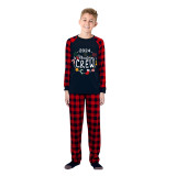 2024 Christmas Matching Family Pajamas Exclusive Design Christmas Crew Wreath Black Pajamas Set