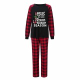Christmas Matching Family Pajamas Jesus Is The Reason For The Season Black Pajamas Set