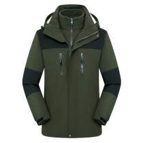 Men's outdoor 2 in 1 waterproof jacket