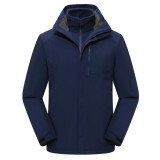 Men's outdoor 2 in 1 waterproof jacket