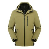 Men's outdoor 2 in 1 waterproof jacket