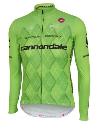 2016 Cannondale Team Green Pro Long Sleeve Cycling Jersey And Bib Pants Set