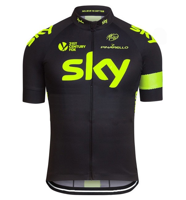 2016 Skу Team Fluo Edition Cycling Jersey And Bib Shorts Set