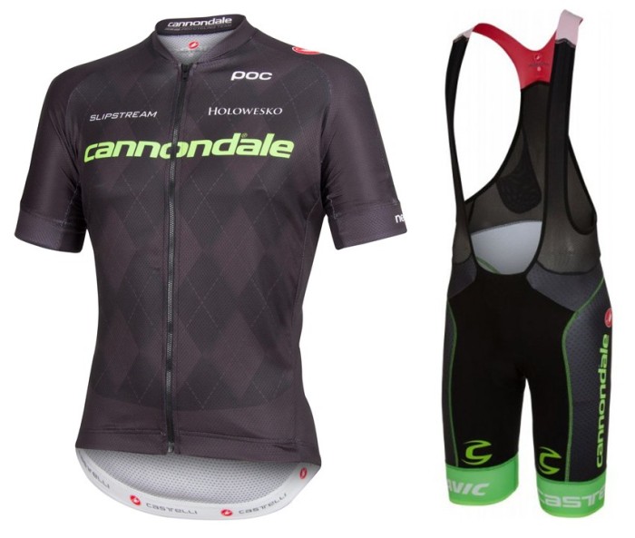 2016 Garmin Cannondale Black Edition Cycling Jersey And Bib Shorts Set