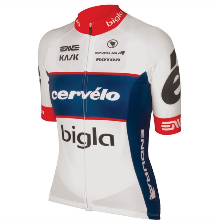 2017 Cervelo Bigla Women’s Blue-White Cycling Jersey And Bib Shorts Set