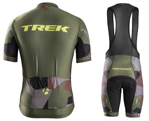 2016 Bontrager Trek RL Camouflage Cycling Jersey And Bib Shorts Set